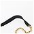 Chloé Borsa a Spalla con Catena Chloe in Camoscio Nero e Oro Auth BA9157 D'oro - vista 8