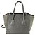 PRADA Borsa a Mano con Borchie in Pelle Scamosciata 2 in 1 Grigio Argento Auth BA8646 Marrone - vista 2