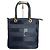 Vintage Courreges Monogramm Tasche Schwarz Grau Marineblau