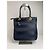 Vintage Courreges Monogramm Tasche Schwarz Grau Marineblau - Ansicht 2