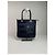 Vintage Courreges Monogramm Tasche Schwarz Grau Marineblau - Ansicht 8