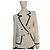 Blazer de bouclé crema Veronica Beard con ribete negro – Hecho en EE. UU., Talla 10 Crudo