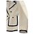 Blazer de bouclé crema Veronica Beard con ribete negro – Hecho en EE. UU., Talla 10 Crudo - vista 6
