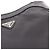 Borsa a Spalla Prada da Donna in Nylon e Pelle Nera Nero - vista 8