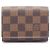 Louis Vuitton Visitenkartenhalter Umschlag Braun Damier ebene