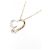Autre Marque Collana in Oro K10 con Diamante Star Jewelry Rosa Bianco - vista 4