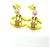 Orecchini in metallo a doppio filo marca Coco A21871 03S di Chanel Rosa Giallo - vista 5