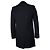 Saint Laurent, blazer largo con reverso de terciopelo 2017 Negro - vista 3