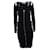 Alexander Mcqueen McQ, schwarzes Strickkleid mit Stretch