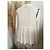 Blusa Berenice Bianca con Ricami Blu Navy - vista 3