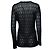 Autre Marque Strickjacke aus Lurex mit Perlen von Cesare Gatti Schwarz - Ansicht 3