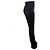 Autre Marque Schwarze glänzende Rohe-Hose mit Schlitzen - Ansicht 3