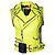 Chaleco de cuero amarillo neón con tachuelas de Philipp Plein