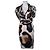 Versace Seidenkleid mit Bolero Braun Schwarz