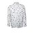 Camicia bianca Saint Laurent con cubi opachi e lucidi Nero Bianco