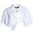 Jacquemus, la blusa cropped de algodón splash en blanco