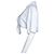 Jacquemus, la blusa cropped de algodón splash en blanco - vista 4