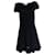 Red Valentino, robe noire avec dentelle  - vue 1