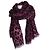Sciarpa stampata leopardata in viola di Dolce & Gabbana Porpora