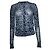 Cárdigan de lurex de leopardo azul de Dolce & Gabbana