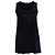 Gucci, top nero senza maniche con strass