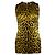 Top de leopardo amarillo de Dolce & Gabbana Negro