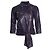 Lila Leder-Bikerjacke von Gucci
