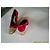 Autre Marque Décolleté Moda Di Fausto Rosso e Beige Pelle 36 - vista 3