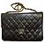 Borsa Chanel Timeless Classique 25 in pelle di agnello nera Nero