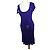 Autre Marque Morgan Strickkleid aus blauer Viskose