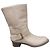 Botines Chloé de piel beige