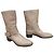 Botines Chloé de piel beige - vista 2