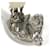 Boucles d'oreilles clip avec logo Cheval d'Hermès Argenté  - vue 4