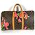 Borsa da viaggio Keepall 50 Monogram Rose Louis Vuitton Marrone Rosa Monogramma - vista 3