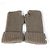 Grau Fingerlose Handschuhe von Hermès Braun