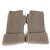 Grau Fingerlose Handschuhe von Hermès Braun - Ansicht 2