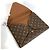 Klassische Monogram Clutch Tasche von Louis Vuitton Braun - Ansicht 12