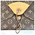 Klassische Monogram Clutch Tasche von Louis Vuitton Braun - Ansicht 7