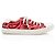 Saint Laurent Canvas Bedford Low Top Sneakers Rot