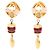 Orecchini Chanel Mademoiselle Oro/Rosso D'oro Metallico - vista 3