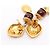 Orecchini Chanel Mademoiselle Oro/Rosso D'oro Metallico - vista 5