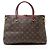 Borsa Pallas in tela Monogram Louis Vuitton Marrone - vista 3