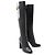 Botas altas de cuero Louis Vuitton Silhouette Negro - vista 2