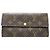 Portafoglio Lungo Monogramma Sarah di Louis Vuitton Marrone