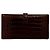 Cartera Larga Soufflet de Cocodrilo Béarn de Hermès Castaño - vista 3