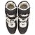 Gabrielle Chanel Canvas Leder CC High Top Sneakers - Größe 37 Schwarz - Ansicht 5