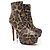 Botas de plataforma Bianca de cuero leopardo Christian Louboutin Negro - vista 2