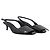 Faltbare Kitten Slingbacks Pumps - Courreges - Leder - Schwarz - Ansicht 2