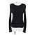 Timeless Top de algodón de punto Chanel Negro Blanco