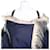 Bolso con logo triangular Prada RE-NYLON Abrigo con capucha de piel Azul Azul marino - vista 4